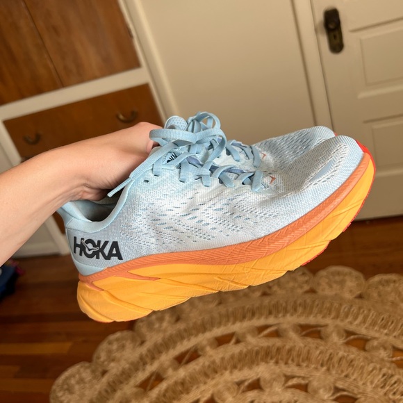 SOLD Hoka ONE Clifton 8 Summer Song/Ice Flow 6.5B - Picture 5 of 8
